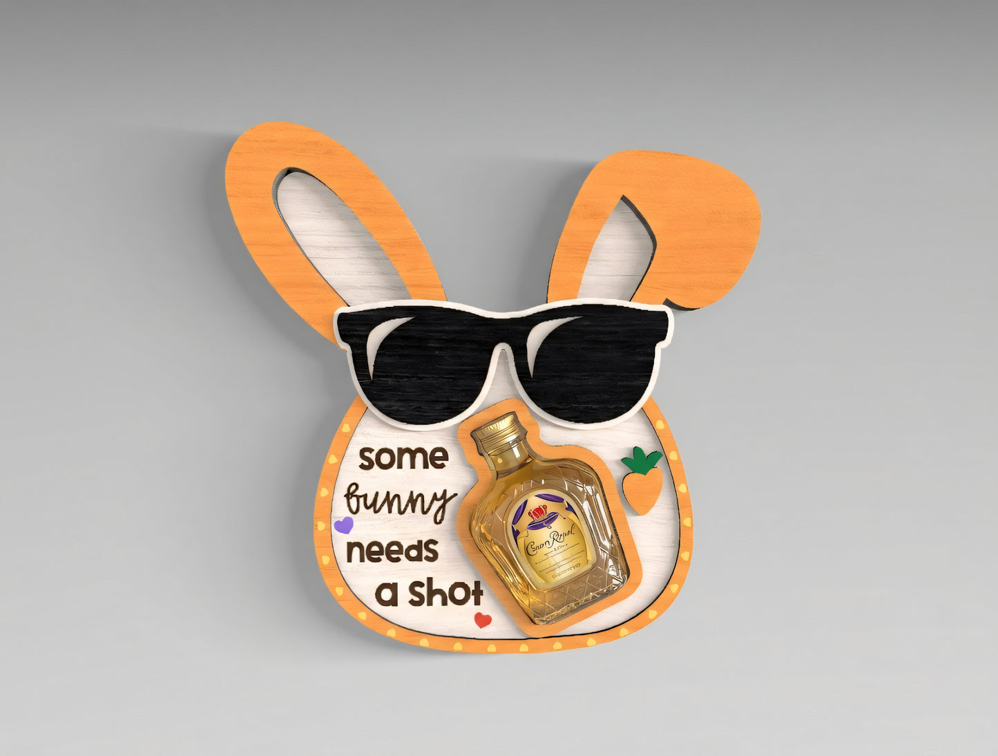 Easter Bunny Bottle Holder SVG 19 Designs Laser Cut for Glowforge and xTool