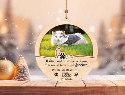 Pet Photo Memorial Ornament SVG for Glowforge and LightBurn