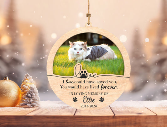 Pet Photo Memorial Ornament SVG for Glowforge and LightBurn