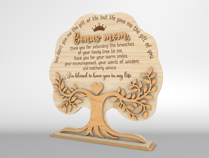 Bonus Mom Tree Quote Sign SVG Bundle for Glowforge and xTool