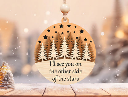Winter Forest Memorial Ornament SVG Bundle for xTool and Glowforge