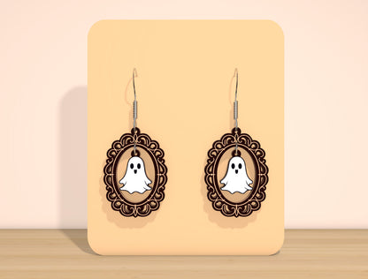 Ghost Earrings SVG Bundle for Glowforge xTool LightBurn