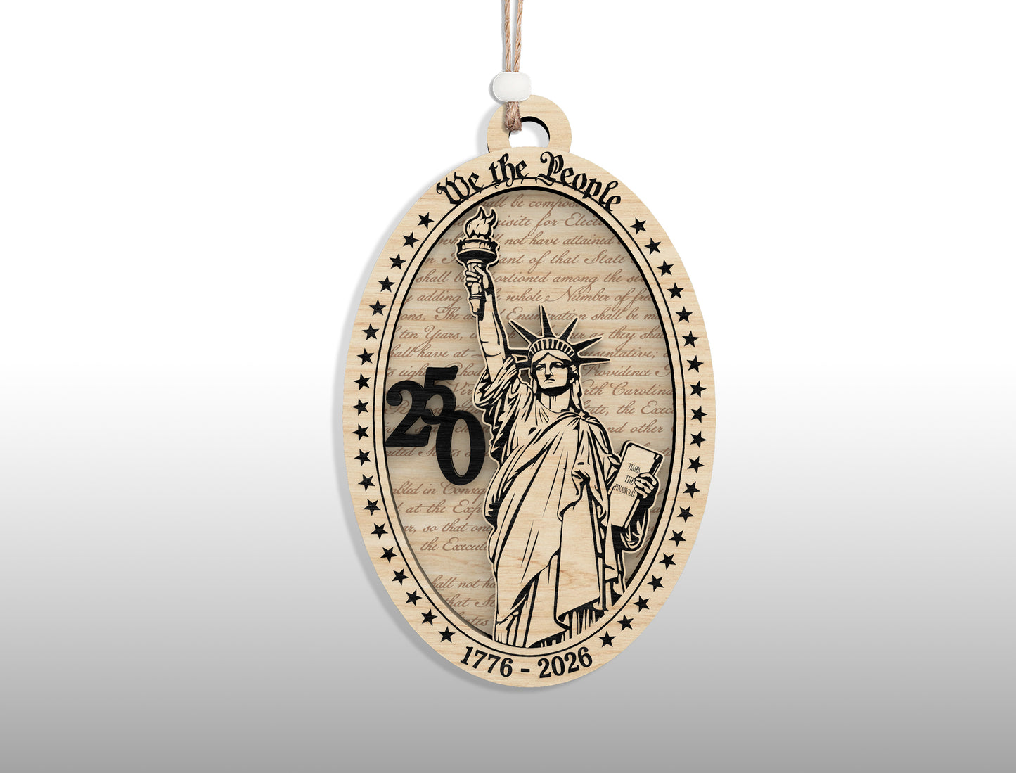 250 Years of America Ornament SVG Bundle for Glowforge
