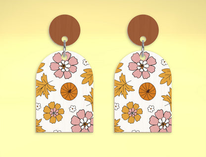 Fall Arch Earring SVG Bundle for Glowforge xTool LightBurn 5 Designs