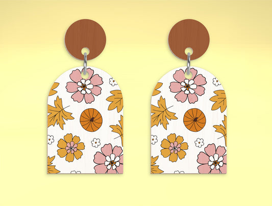 Fall Arch Earring SVG Bundle for Glowforge xTool LightBurn 5 Designs