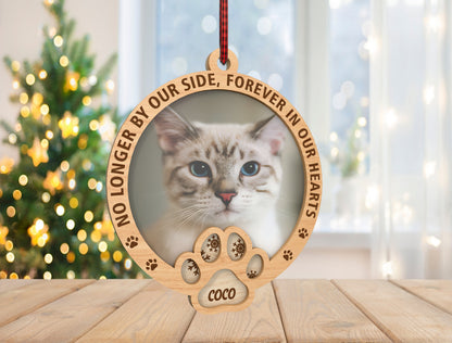 Pet Memorial Ornament SVG Forever in Our Hearts Laser Cut File for LightBurn and xTool