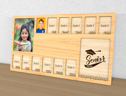 School Years Photo Frame SVG for LightBurn and Glowforge