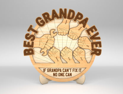 If Dad Can't Fix It Sign SVG Laser Cut File for Glowforge and LightBurn