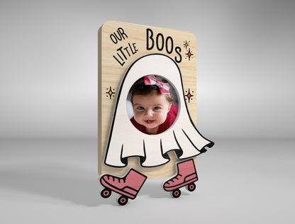 Halloween Ghost Fridge Magnet Photo Frame SVG Bundle for Glowforge xTool LightBurn
