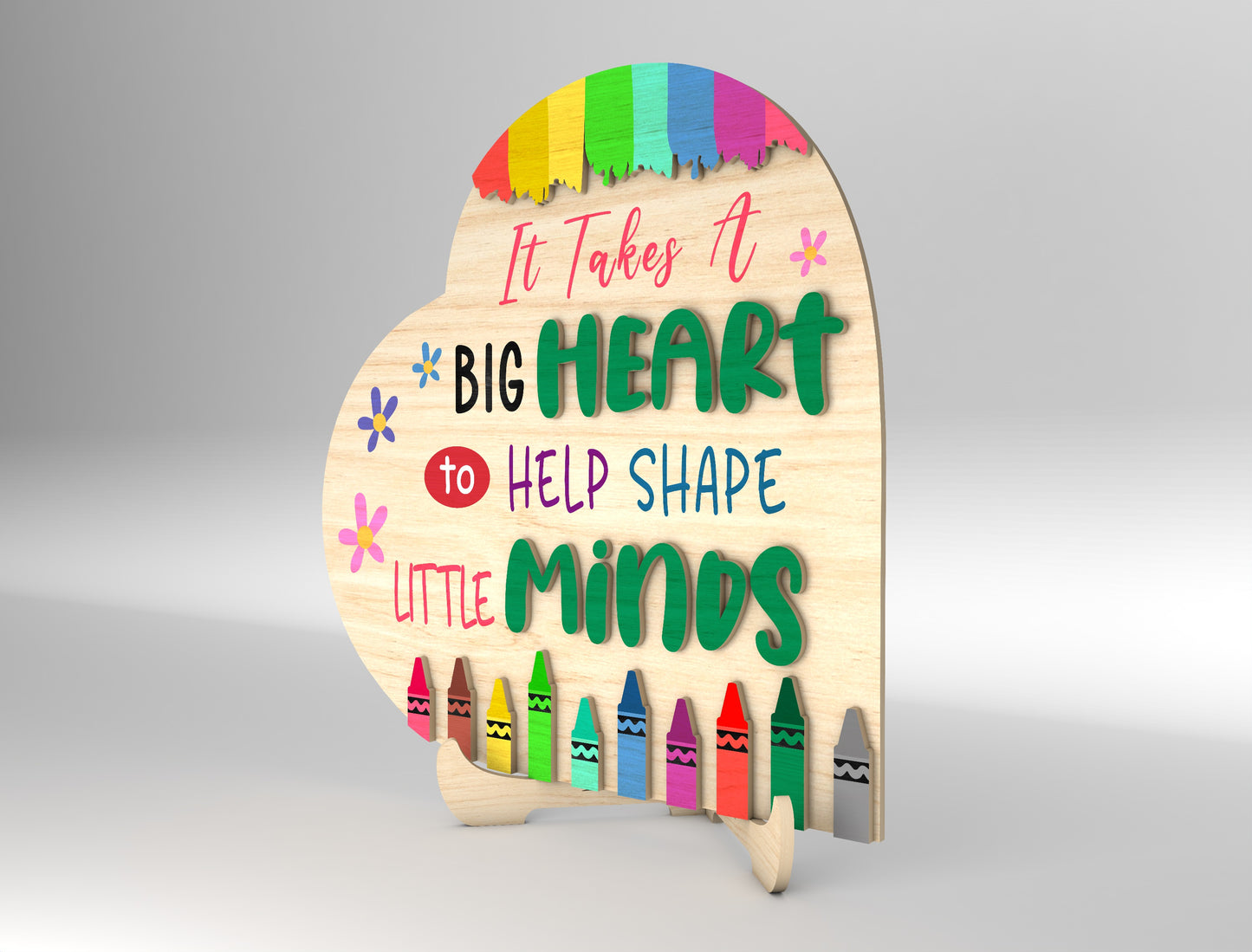 Teacher Puzzle Tabletop Sign SVG Bundle for Glowforge and xTool