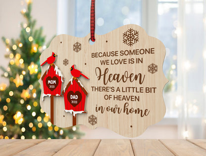 Cardinal Birdhouse Memorial Ornament SVG Laser Cut File for xTool