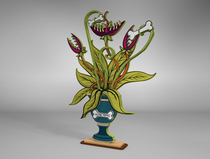 Halloween Carnivorous Plant SVG Bundle for Glowforge xTool LightBurn 2 Designs