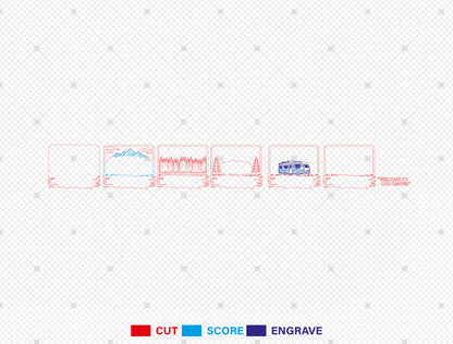 Camping Multilayer SVG Bundle for Glowforge and xTool