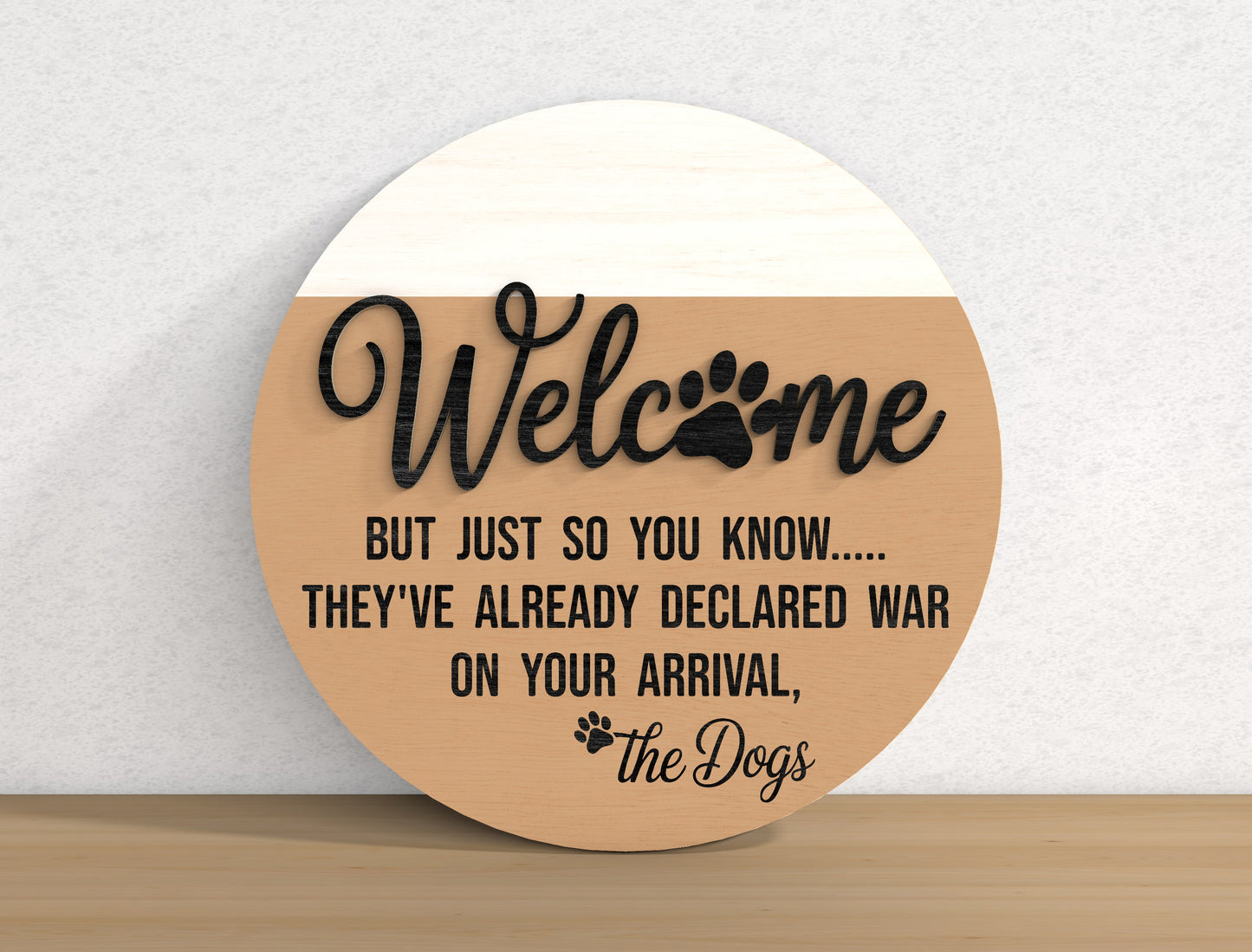 Dog Lover Welcome Door Sign SVG Bundle for xTool and Glowforge