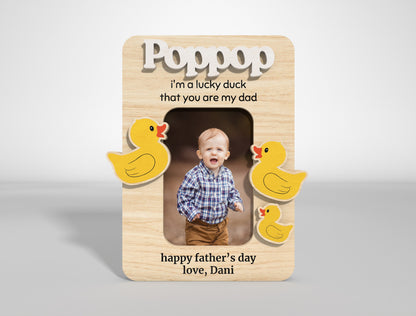 Dad Fridge Photo Magnet SVG Bundle Laser Cut File for xTool and LightBurn