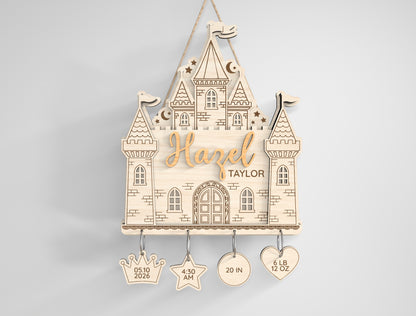 Baby Nursery Name Sign SVG File for Glowforge and xTool