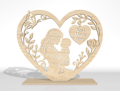 Mother's Day Wooden Sign SVG Bundle Mixed Designs for xTool