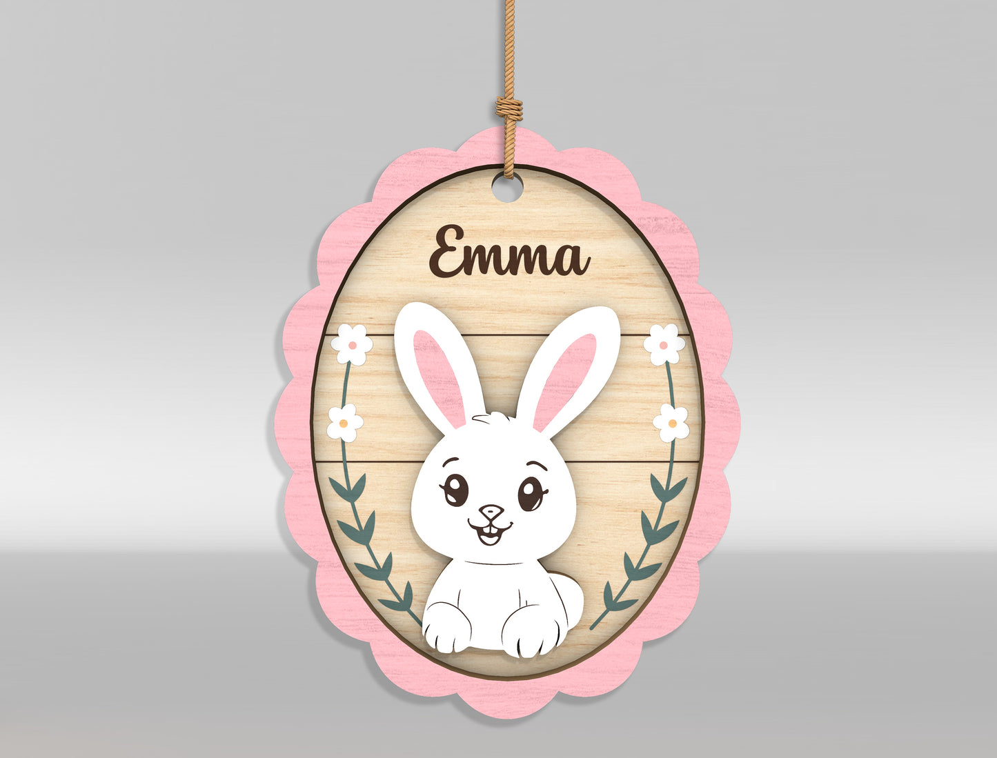 Easter Bunny Basket Tag SVG Bundle 18 Designs for Glowforge and xTool