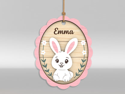 Easter Bunny Basket Tag SVG Bundle 18 Designs for Glowforge and xTool