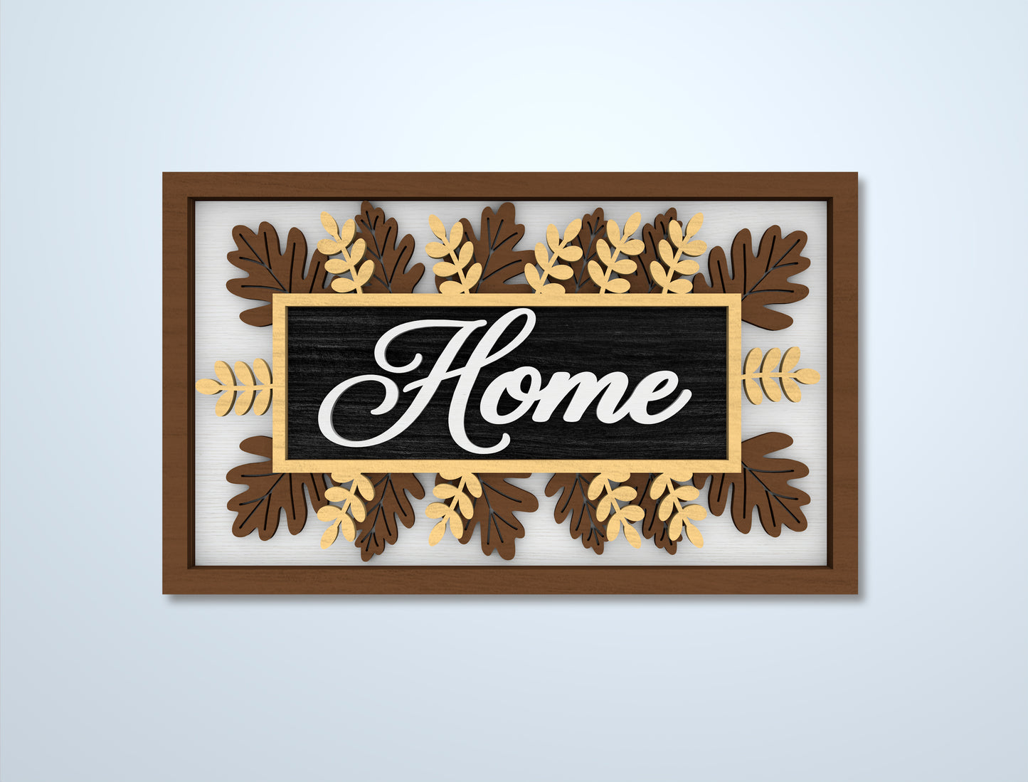 Home Sign SVG Bundle Laser Cut File for LightBurn and Glowforge