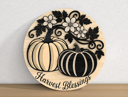 Happy Fall Yall Door Hanger SVG Bundle for Glowforge xTool LightBurn 9 Designs