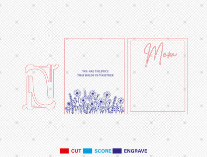 Personalized Mom Scrabble Sign SVG for xTool and Glowforge