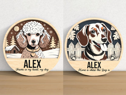 Dog Memorial Sign SVG Bundle for Glowforge, LightBurn, or xTool