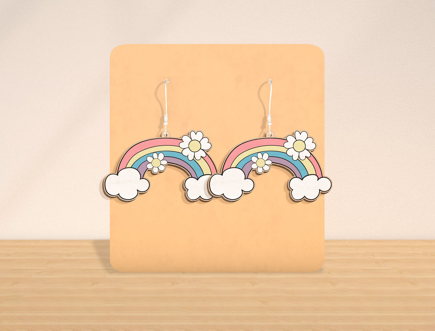 Easter Bunny Earrings SVG Bundle Laser Cut File | 12 Cute Rabbit Designs | Spring Wooden Earrings | Glowforge, xTool, LightBurn, etc.