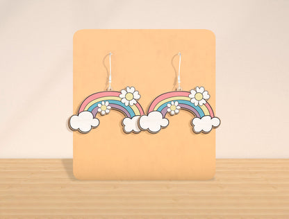 Easter Bunny Earrings SVG Bundle Laser Cut File | 12 Cute Rabbit Designs | Spring Wooden Earrings | Glowforge, xTool, LightBurn, etc.