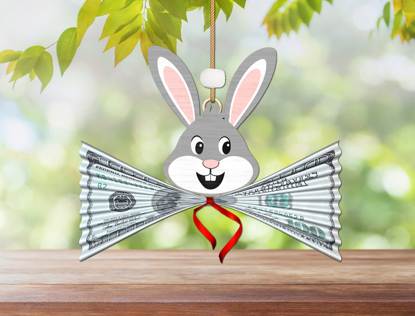 Easter Bunny Money Holder SVG Bundle Wooden Multilayer for LightBurn and xTool