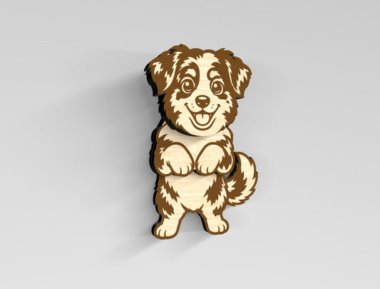 Wobbly Dog Magnet SVG Bundle for Glowforge and LightBurn