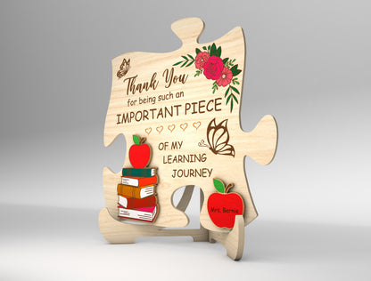 Teacher Appreciation Gift Sign SVG Bundle for Glowforge and xTool