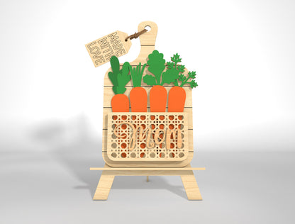 Cutting Board Mom Flower Holder SVG Bundle for Glowforge and xTool