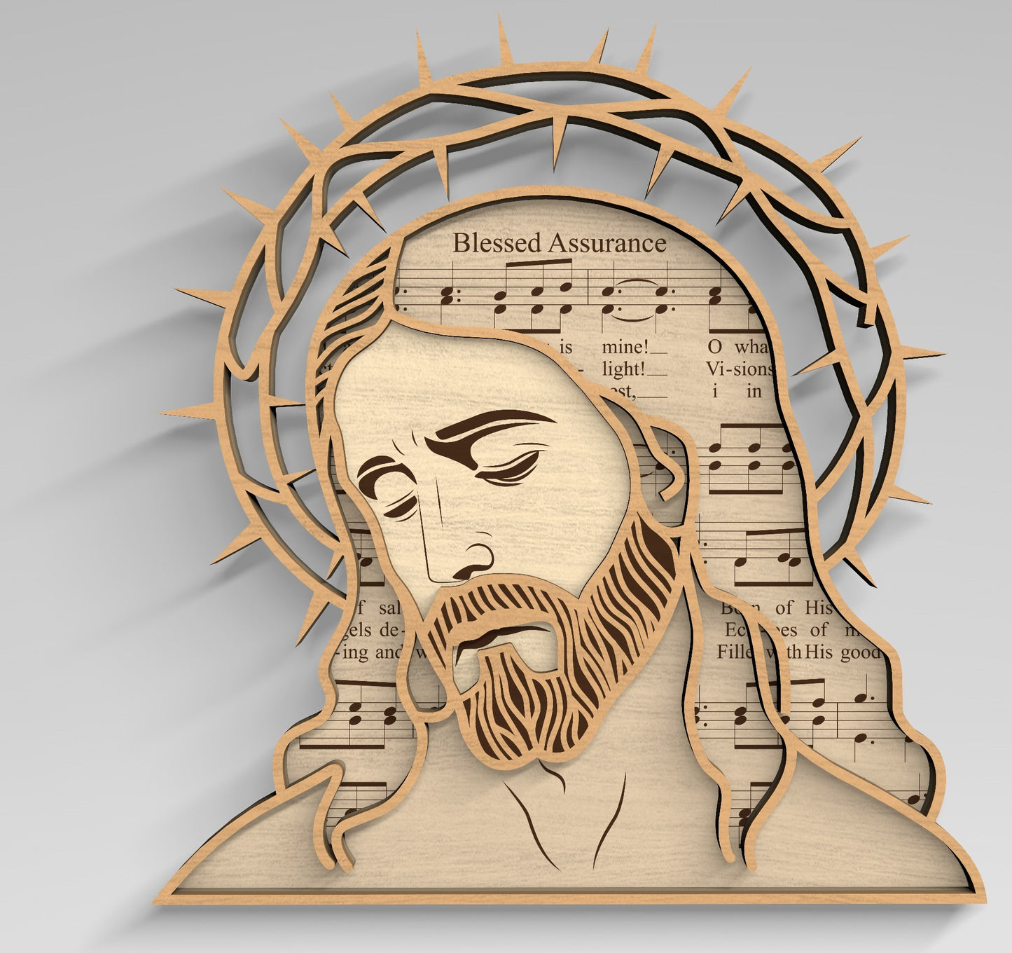 Jesus Crown of Thorns SVG 9 Christian Art Designs for Glowforge and xTool