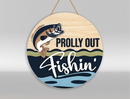 Gone Fishing Sign SVG Bundle Laser Cut File for Glowforge