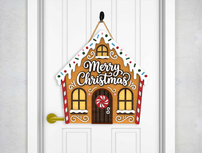 Christmas Door Hanger SVG Bundle Santa Reindeer Designs 8