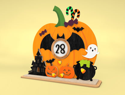 Halloween Countdown Calendar SVG for xTool LightBurn