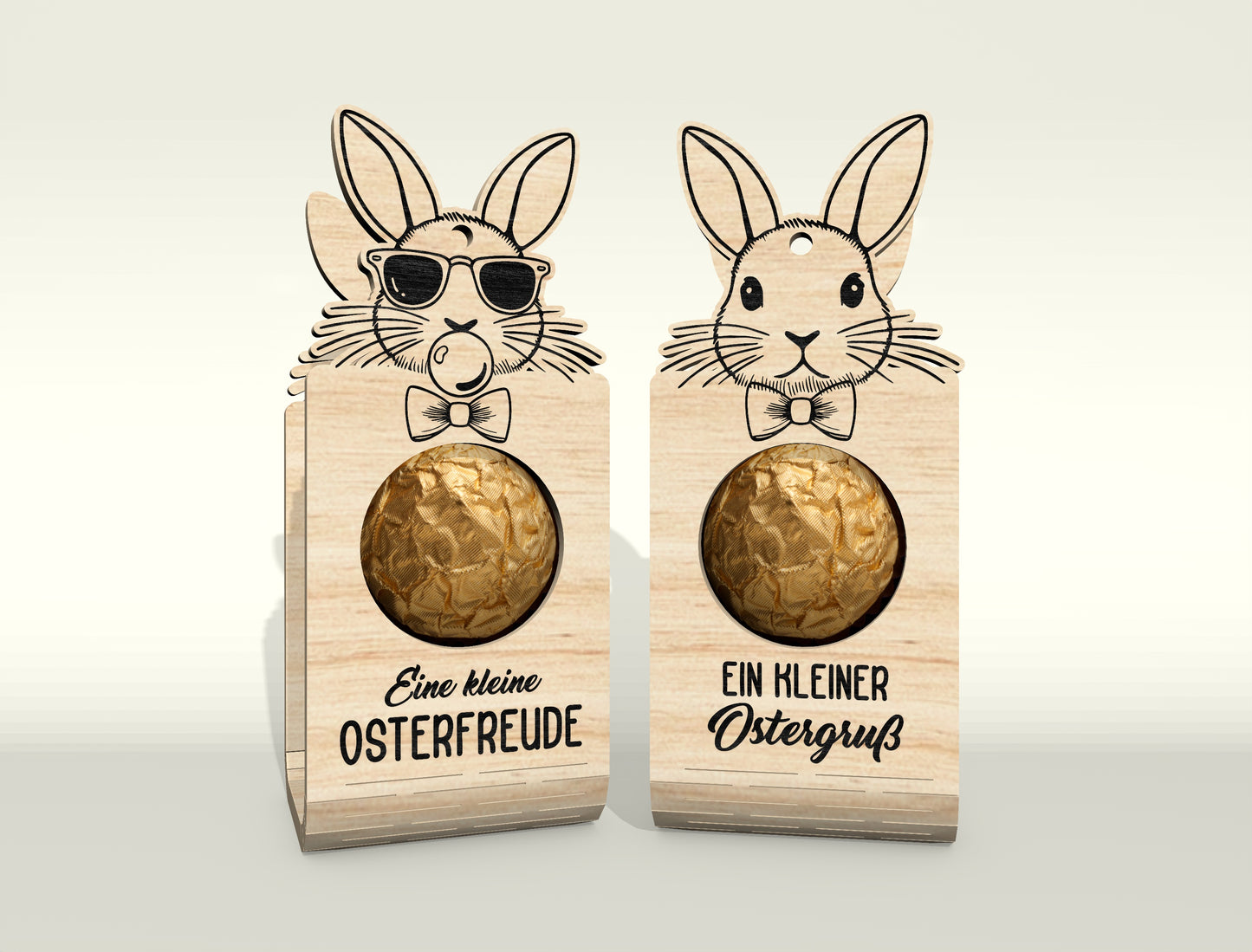 Easter Bunny Chocolate Holder SVG V2 Bundle 25 Designs for LightBurn