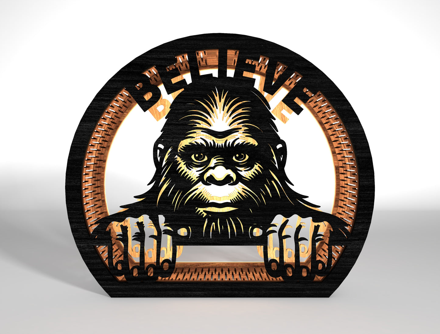 Bigfoot Sasquatch Walking SVG Bundle 9 Designs for LightBurn Glowforge xTool