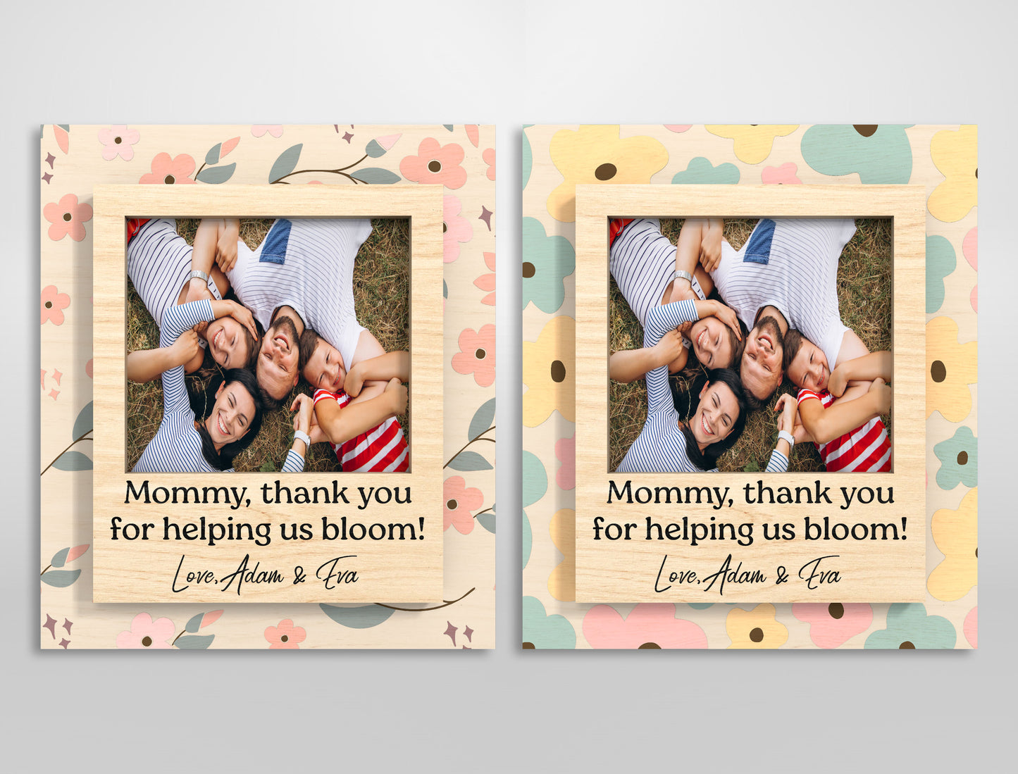 Mother's Day Photo Magnet SVG Bundle Thank You Mom for LightBurn