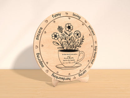 Floral Round Botanical Sign SVG Bundle for Glowforge and LightBurn