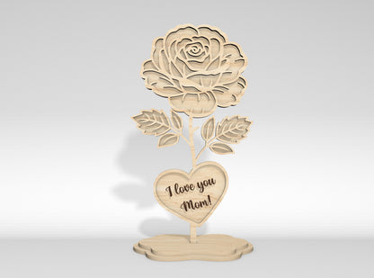 Mother's Day Flower Stand SVG Bundle 10 Designs for Glowforge and xTool