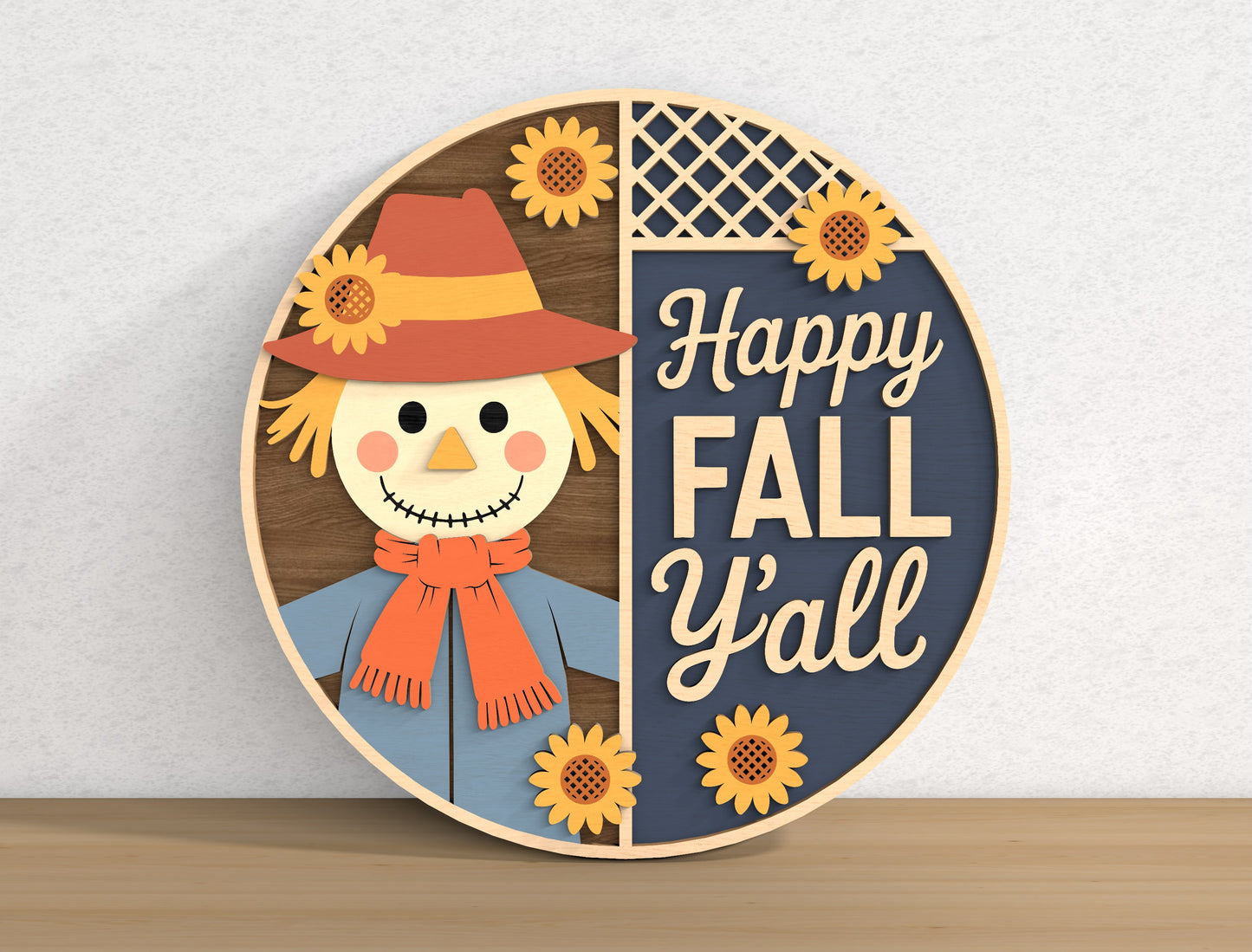 Fall Door Hanger SVG Bundle for Glowforge xTool LightBurn 9 Designs
