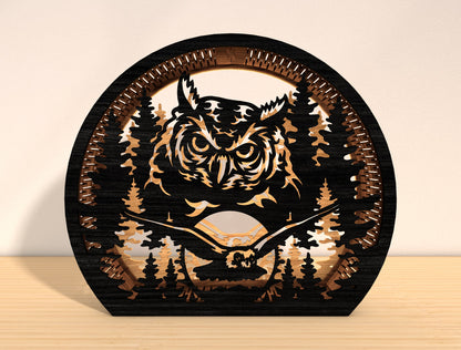 Wildlife Lantern SVG Bundle Laser Cut File for LightBurn and Glowforge