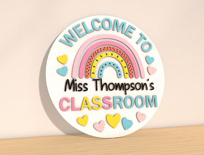 Teacher Apple Door Sign SVG Bundle Laser Cut File for Glowforge and xTool