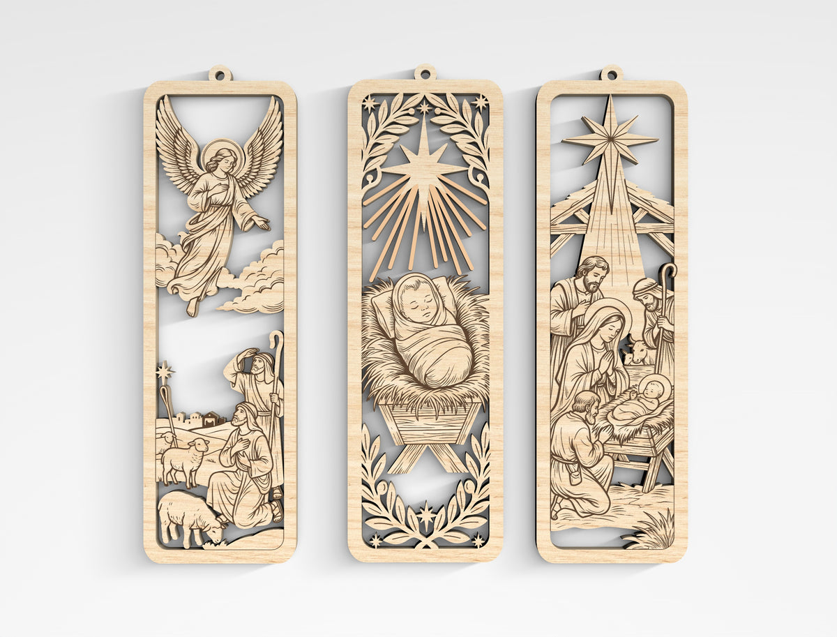 Christian Wooden Bookmark SVG Bible Laser Cut File