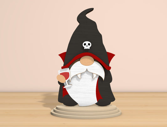 Halloween Gnome SVG Bundle Laser Cut File | 6 Cute Gnome Designs | Spooky Tabletop Decor | Glowforge, xTool, LightBurn, etc.