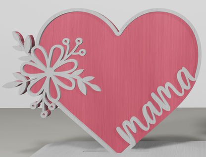 Sunflower Mom Tabletop Decor SVG Bundle for Glowforge and xTool