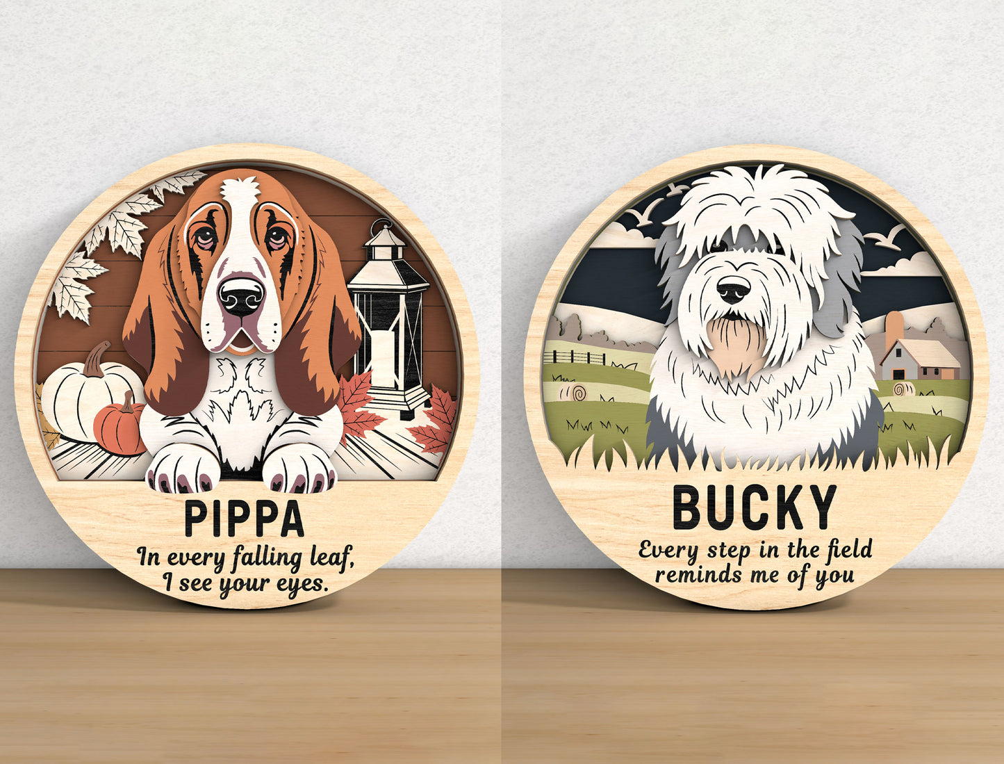 Dog Memorial Sign SVG Laser Cut File Bundle for xTool, Glowforge, or LightBurn