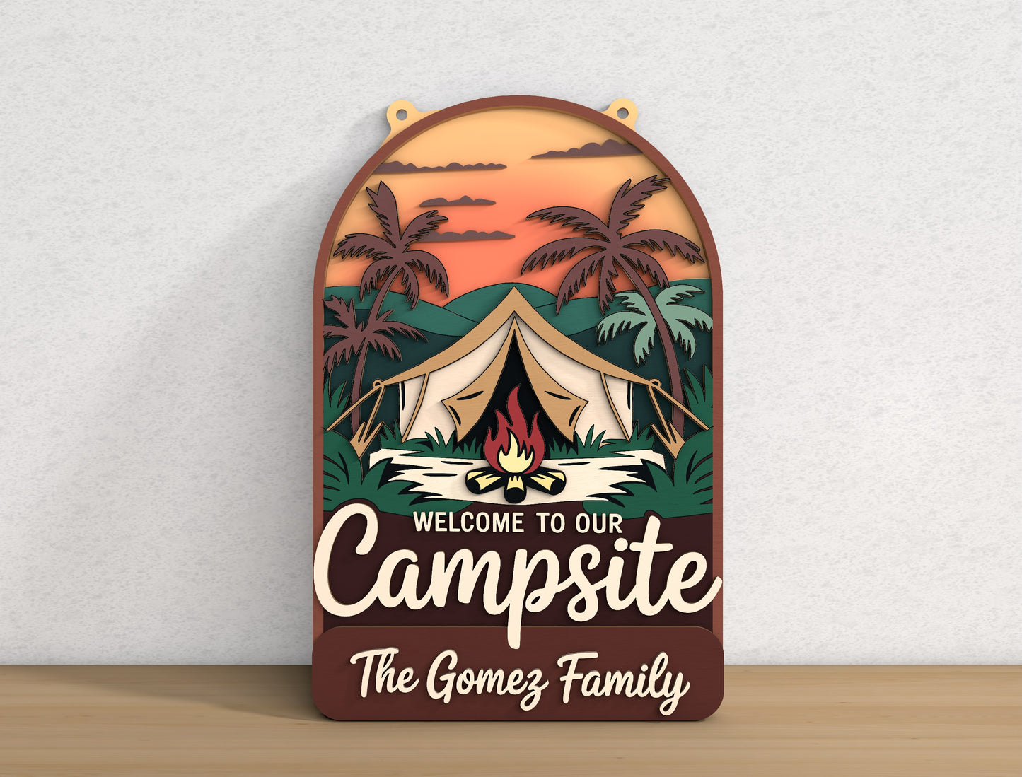 Personalized Campsite Sign SVG Bundle for xTool and Glowforge Users